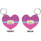 Sparkle & Dots Heart Keychain (Front + Back)