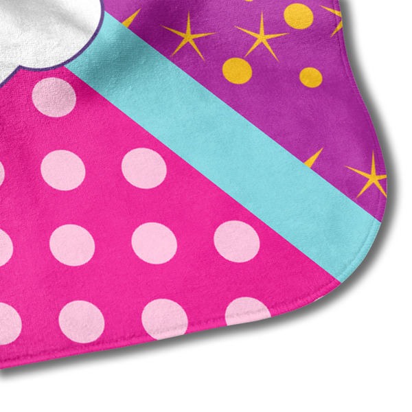 Sparkle & Dots Hooded Baby Towel- Detail Corner