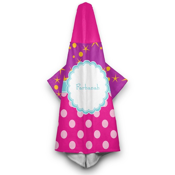 Sparkle & Dots Hooded Towel - Hanging