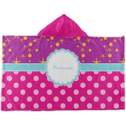 Sparkle & Dots Kids Hooded Towel (Personalized)