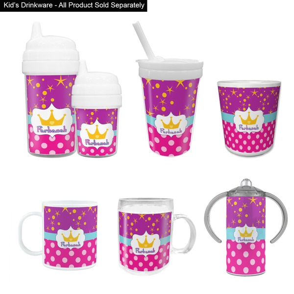 Sparkle & Dots Kid's Drinkware - Customized & Personalized