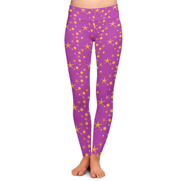 Custom Sparkle & Dots Ladies Leggings - Large
