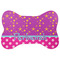 Sparkle & Dots Bone Shaped Dog Food Mat (Personalized)