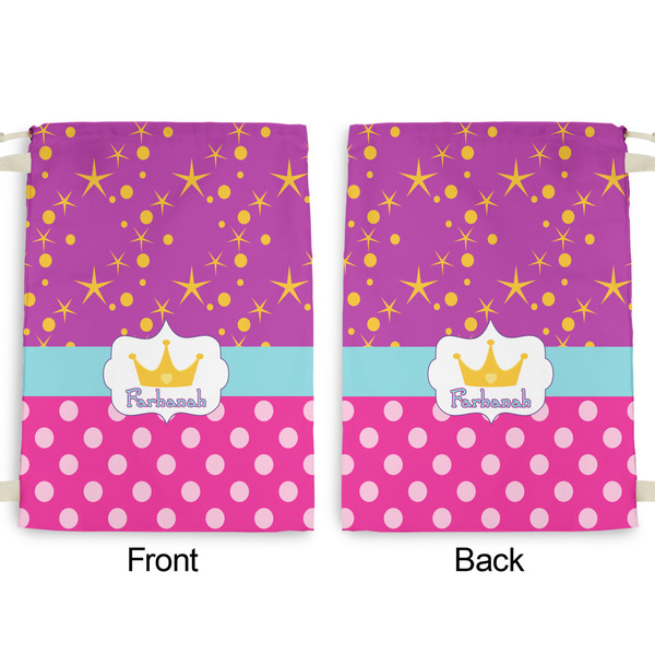 Sparkle & Dots Large Laundry Bag - Front & Back View