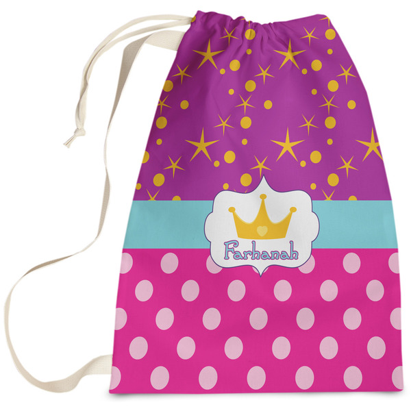 Custom Sparkle & Dots Laundry Bag (Personalized)