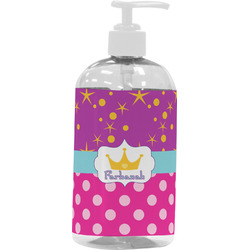 Sparkle & Dots Plastic Soap / Lotion Dispenser (16 oz - Large - White) (Personalized)