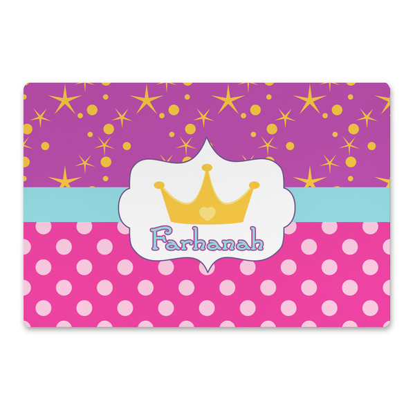 Custom Sparkle & Dots Large Rectangle Car Magnet (Personalized)