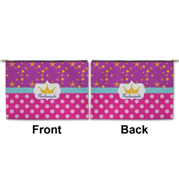Sparkle & Dots Large Zipper Pouch Approval (Front and Back)