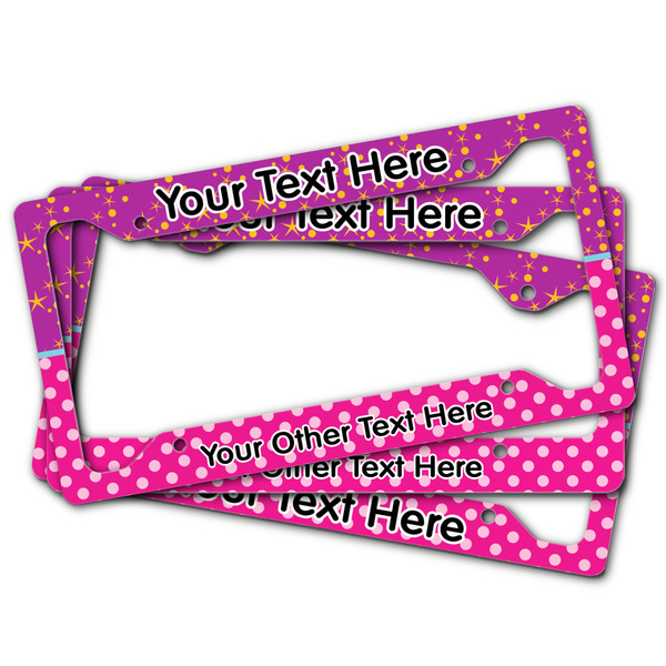 Sparkle & Dots License Plate Frames - (PARENT MAIN)