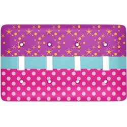 Sparkle & Dots Light Switch Cover (4 Toggle Plate)