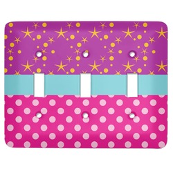 Sparkle & Dots Light Switch Cover (3 Toggle Plate)
