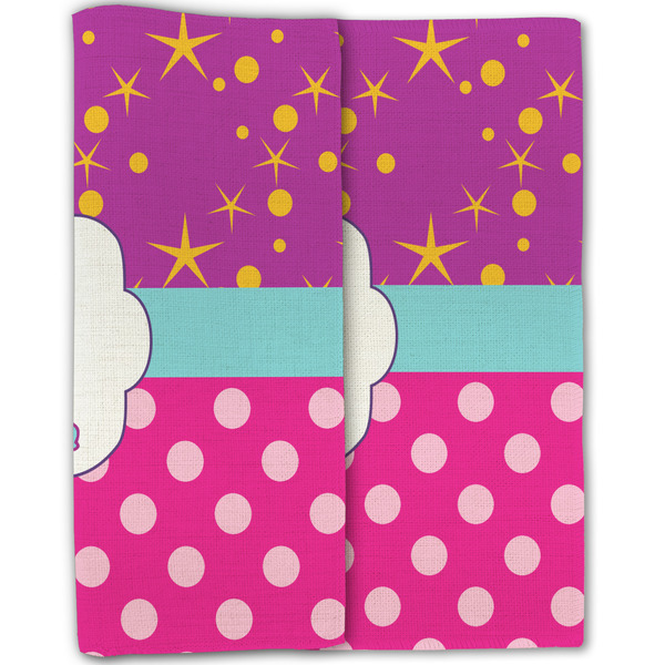 Sparkle & Dots Linen Placemat - Folded Half (double sided)