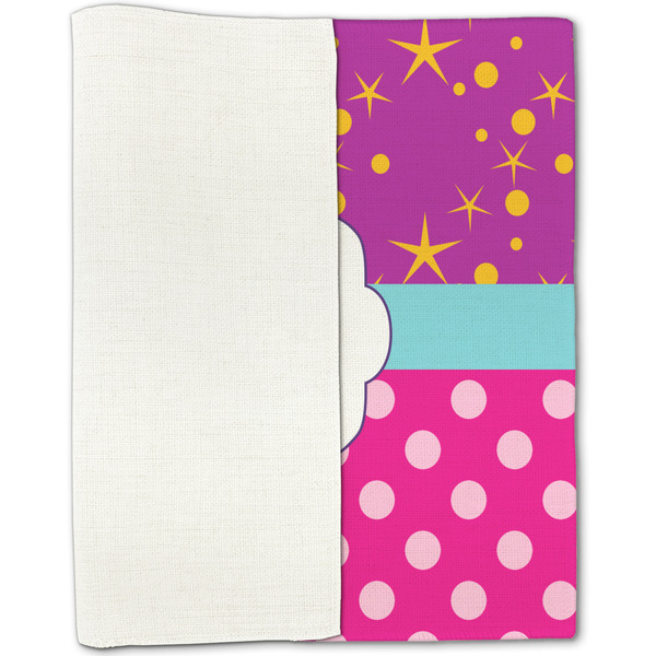 Sparkle & Dots Linen Placemat - Folded Half