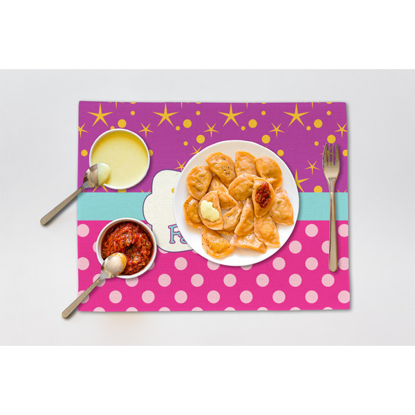 Sparkle & Dots Linen Placemat - Lifestyle (single)