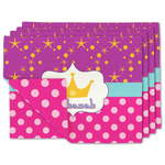 Sparkle & Dots Linen Placemat w/ Name or Text