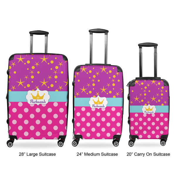 Sparkle & Dots Luggage Bags all sizes - With Handle