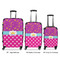 Sparkle & Dots Luggage Bags all sizes - With Handle