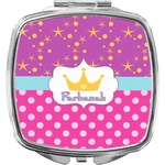 Sparkle & Dots Compact Makeup Mirror (Personalized)