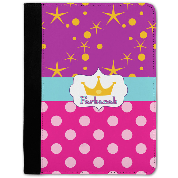 Custom Sparkle & Dots Notebook Padfolio w/ Name or Text