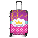 Sparkle & Dots Suitcase - 24" Medium - Checked (Personalized)