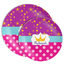 Sparkle & Dots Melamine Plate (Personalized)