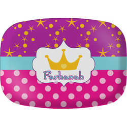 Sparkle & Dots Melamine Platter w/ Name or Text