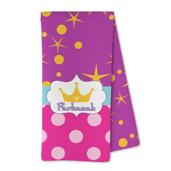 Custom Sparkle & Dots Kitchen Towel - Microfiber (Personalized)