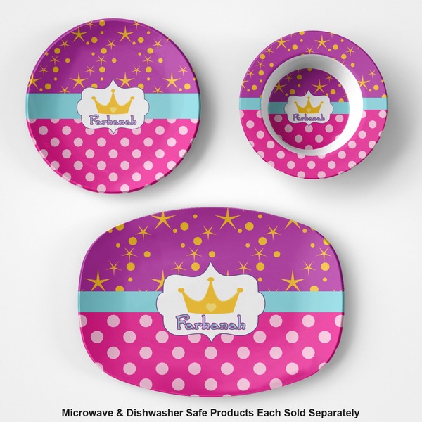 Sparkle & Dots Microwave & Dishwasher Safe CP Plastic Dishware - Group