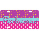 Sparkle & Dots Mini / Bicycle License Plate (4 Holes) (Personalized)