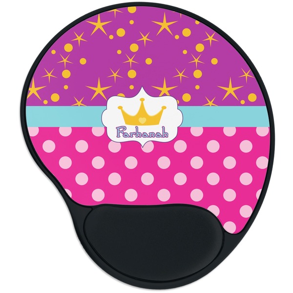 Custom Sparkle & Dots Mouse Pad with Wrist Support