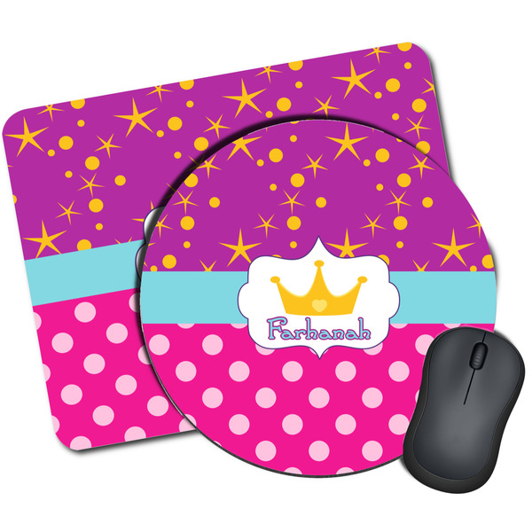 Custom Sparkle & Dots Mouse Pad (Personalized)
