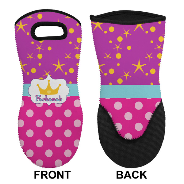 Sparkle & Dots Neoprene Oven Mitt (Front & Back)