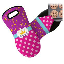 Sparkle & Dots Neoprene Oven Mitt w/ Name or Text