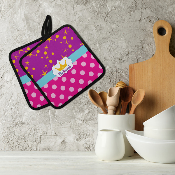 Sparkle & Dots Neoprene Pot Holder - Set of 2  LIFESTYLE