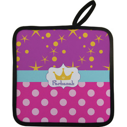 Sparkle & Dots Pot Holder w/ Name or Text