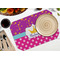 Sparkle & Dots Octagon Placemat - Single front (LIFESTYLE) Flatlay
