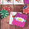 Sparkle & Dots On Table with Poker Chips