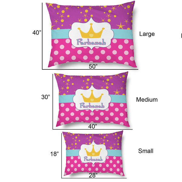 Sparkle & Dots Outdoor Dog Beds - SIZE CHART