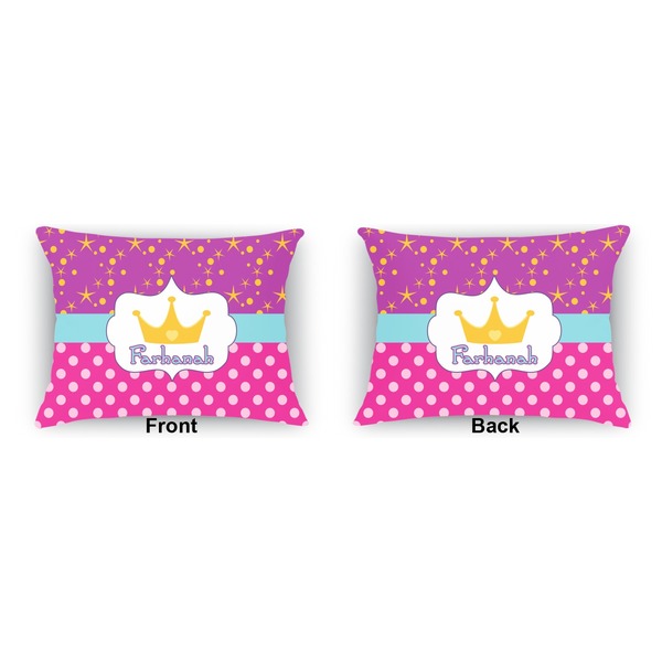 Sparkle & Dots  Outdoor Rectangular Throw Pillow (Front and Back)