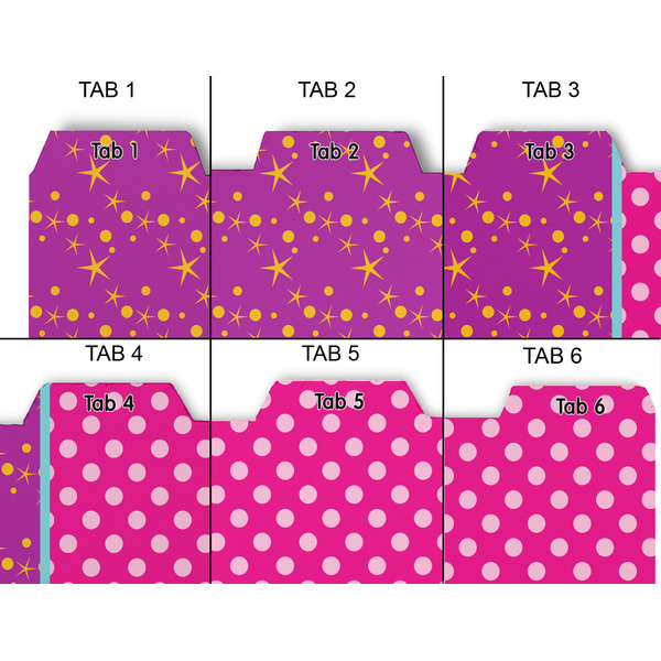Sparkle & Dots Page Dividers - Set of 6 - Approval