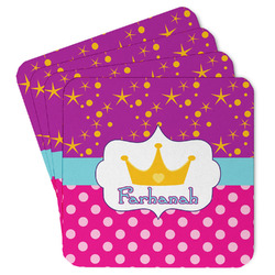 Sparkle & Dots Paper Coasters w/ Name or Text