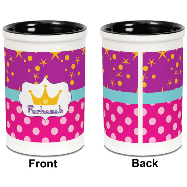 Sparkle & Dots Pencil Holder - Black - approval