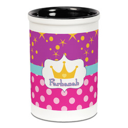 Sparkle & Dots Ceramic Pencil Holders - Black