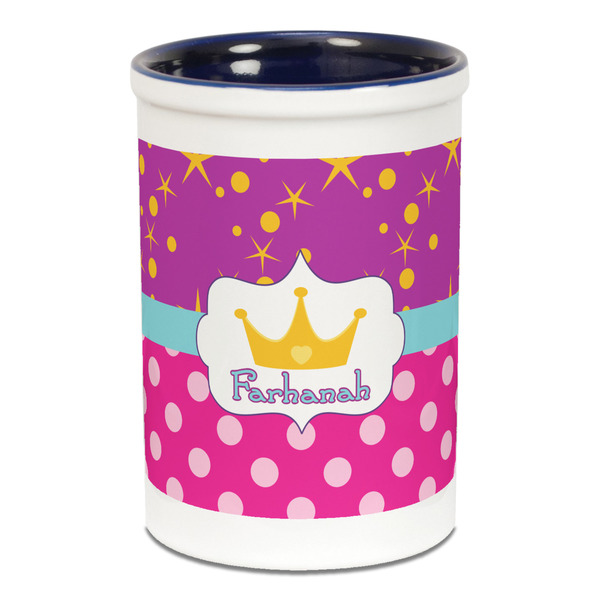 Sparkle & Dots Pencil Holder - Blue