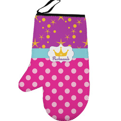 Sparkle & Dots Left Oven Mitt (Personalized)