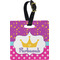 Sparkle & Dots Personalized Square Luggage Tag