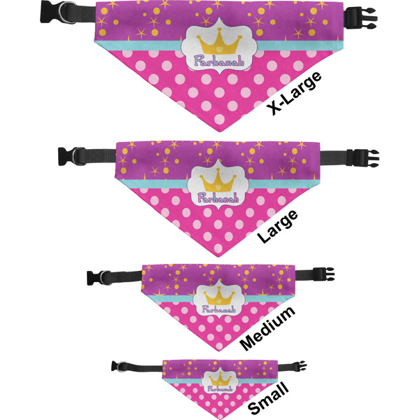 Sparkle & Dots Pet Bandana Sizes