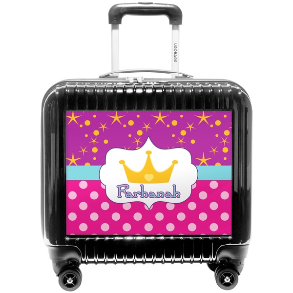 Custom Sparkle & Dots Pilot / Flight Suitcase (Personalized)