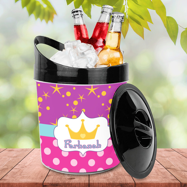 Sparkle & Dots Plastic Ice Bucket - LIFESTYLE