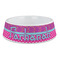 Sparkle & Dots Plastic Dog Bowl - Large (Personalized)